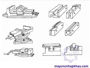 Mỏ kẹp truyền động bằng tay