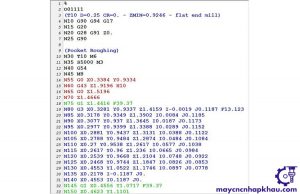 Cấu trúc 1 đoạn code lập trình cnc