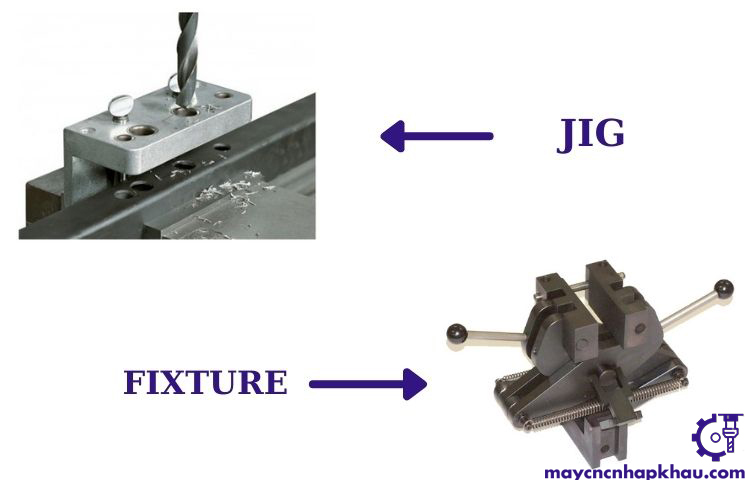 Sự khác nhau giữa jig và fixture